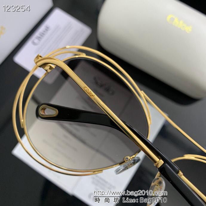 CHLOE克洛伊 2019新款 獨特明朗 時尚爆款 太陽鏡 配鏈  lly1357